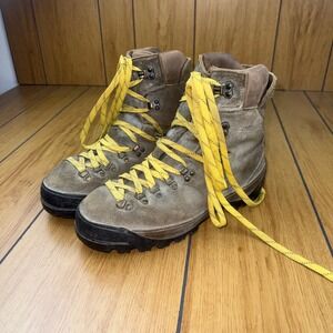 Garmont Mens Made in Italy Suede Hiking Mountaineering Boots Vibram Sole  9.5